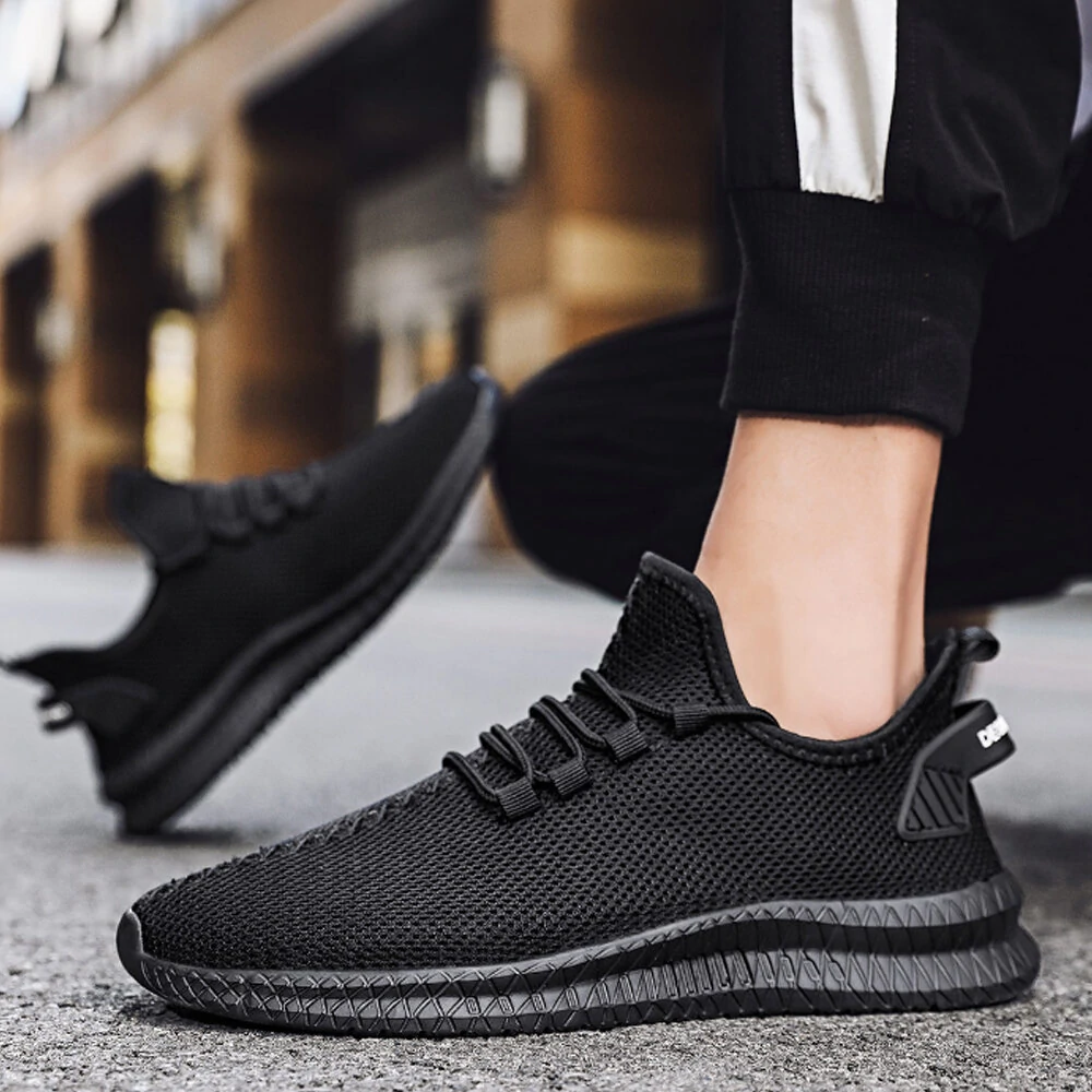 (image for) TENGOO Men's Running Shoes Antibacterial Ultralight Breathable Sports Shoes Walking Shockproof Casual Sneakers for Outdoor Jogging Climbing Cycling